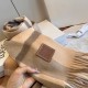 1:1 Replica Loewe reversible cashmere scarf with checkered pattern 30 x 180 cm brown Knockoff