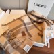 1:1 Replica Loewe reversible cashmere scarf with checkered pattern 30 x 180 cm brown Knockoff