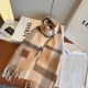 1:1 Replica Loewe reversible cashmere scarf with checkered pattern 30 x 180 cm brown Knockoff