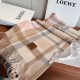 1:1 Replica Loewe reversible cashmere scarf with checkered pattern 30 x 180 cm pink Knockoff