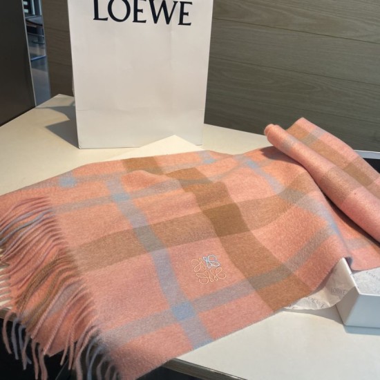 1:1 Replica Loewe reversible cashmere scarf 30 x 180 cm orange Knockoff