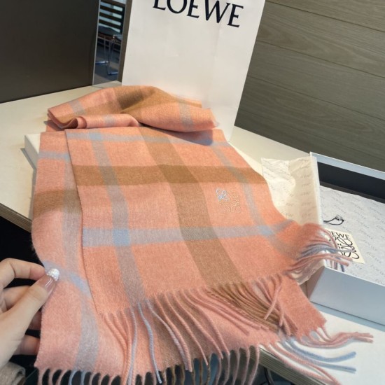 1:1 Replica Loewe reversible cashmere scarf 30 x 180 cm orange Knockoff