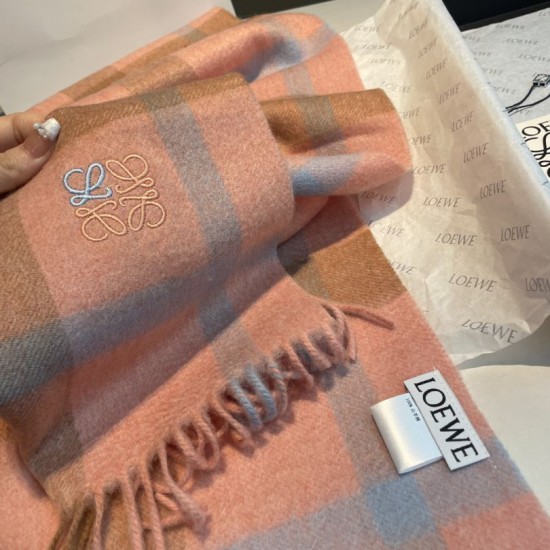 1:1 Replica Loewe reversible cashmere scarf 30 x 180 cm orange Knockoff