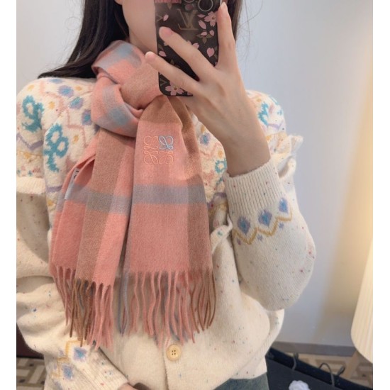 1:1 Replica Loewe reversible cashmere scarf 30 x 180 cm orange Knockoff