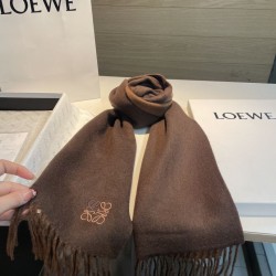 1:1 Replica Loewe reversible cashmere scarf 30 x 180 Brown Knockoff