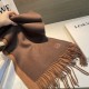 1:1 Replica Loewe reversible cashmere scarf 30 x 180 Brown Knockoff
