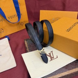 AAA Replica Louis Vuitton Flowergram 20mm Reversible Belt with Gold LV Buckle Black 1:1 Replica Louis Vuitton Flowergram 20mm Reversible Belt with Gold LV Buckle Black Knockoff
