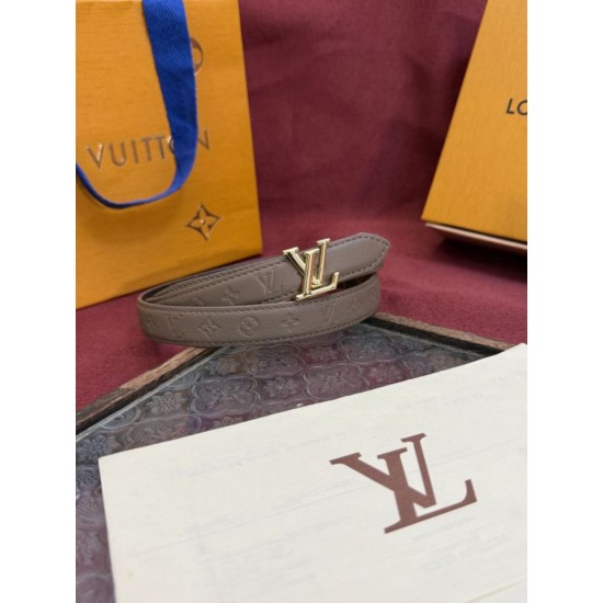 1:1 Replica Louis Vuitton Flowergram 20mm Reversible Belt with Silver LV Buckle Gray Knockoff