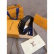 1:1 Replica Louis Vuitton 35mm Reversible Thin Leather Strap Black Knockoff