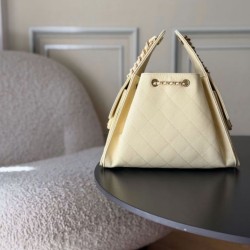 1:1 Replica Chanel 25 Small Hobo Handbag AS5293 Yellow Knockoff