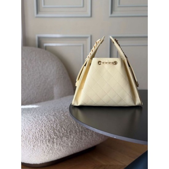 1:1 Replica Chanel 25 Small Hobo Handbag AS5293 Yellow Knockoff