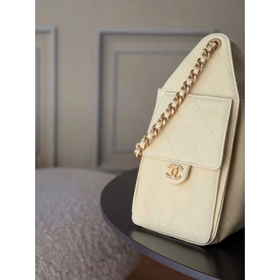 1:1 Replica Chanel 25 Small Hobo Handbag AS5293 Yellow Knockoff