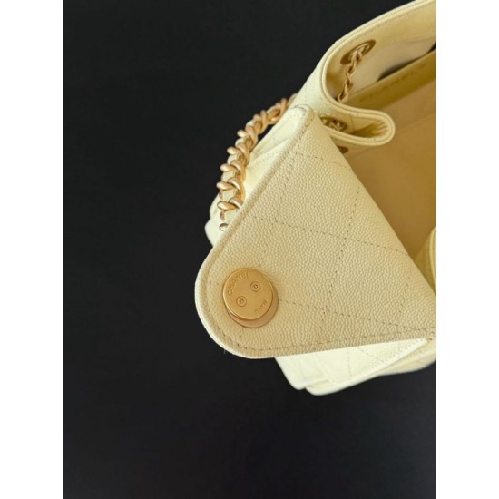 1:1 Replica Chanel 25 Small Hobo Handbag AS5293 Yellow Knockoff