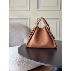 1:1 Replica Chanel 25 Small Hobo Handbag AS5293 Brown Knockoff