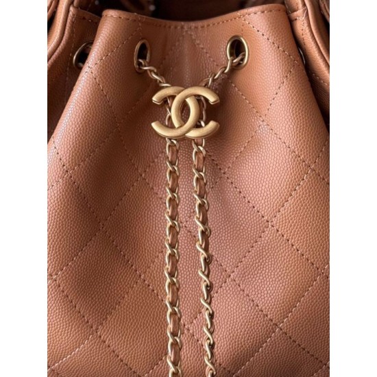 1:1 Replica Chanel 25 Small Hobo Handbag AS5293 Brown Knockoff