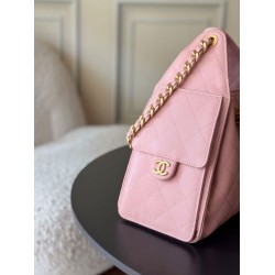 1:1 Replica Chanel 25 Small Hobo Handbag AS5293 Pink Knockoff