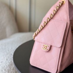1:1 Replica Chanel 25 Small Hobo Handbag AS5293 Pink Knockoff
