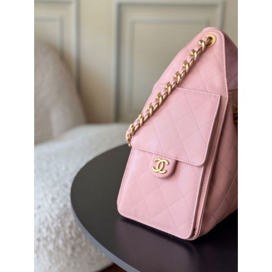 1:1 Replica Chanel 25 Small Hobo Handbag AS5293 Pink Knockoff