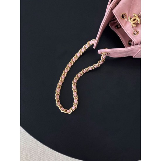 1:1 Replica Chanel 25 Small Hobo Handbag AS5293 Pink Knockoff