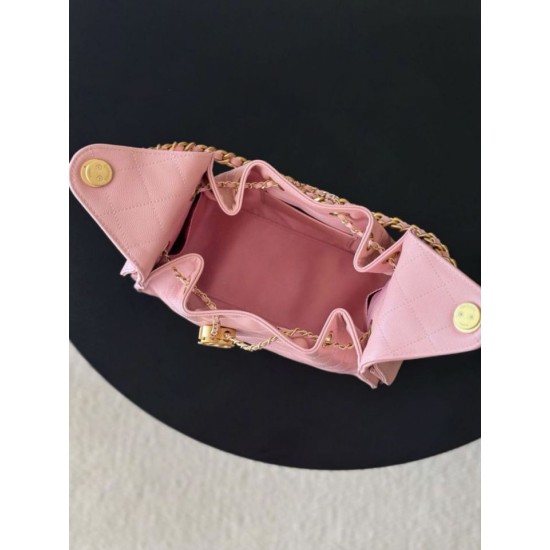 1:1 Replica Chanel 25 Small Hobo Handbag AS5293 Pink Knockoff