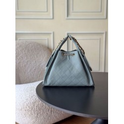 1:1 Replica Chanel 25 Small Hobo Handbag AS5293 Light Blue Knockoff
