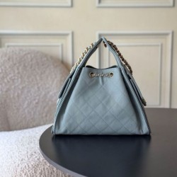 1:1 Replica Chanel 25 Small Hobo Handbag AS5293 Light Blue Knockoff
