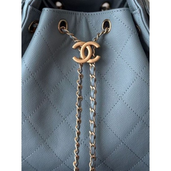 1:1 Replica Chanel 25 Small Hobo Handbag AS5293 Light Blue Knockoff