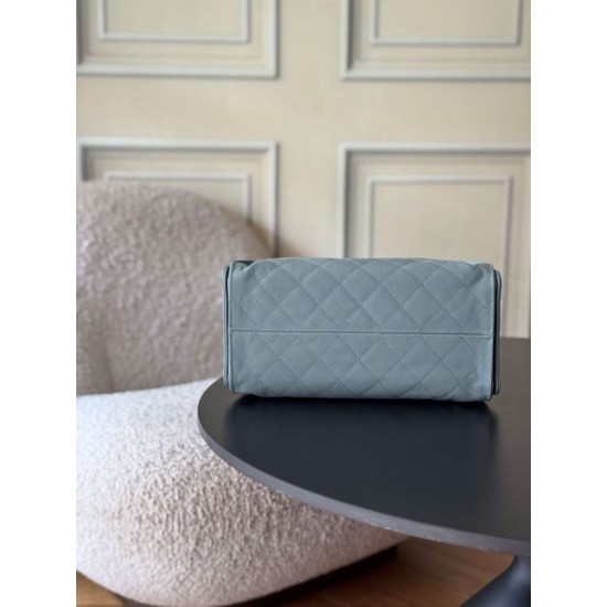 1:1 Replica Chanel 25 Small Hobo Handbag AS5293 Light Blue Knockoff