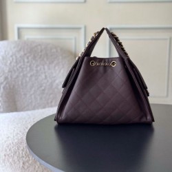 1:1 Replica Chanel 25 Small Hobo Handbag AS5293 Burgundy Knockoff