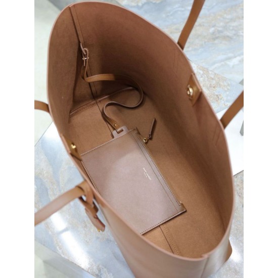 1:1 Replica YSL Saint Laurent East/West Tote Bag Caramel Knockoff