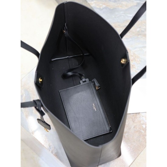 1:1 Replica YSL Saint Laurent East/West Tote Bag Black Knockoff