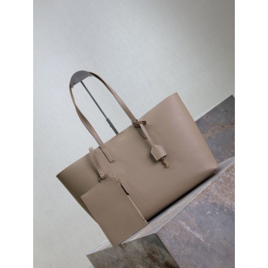 1:1 Replica YSL Saint Laurent East/West Tote Bag Apricot Knockoff