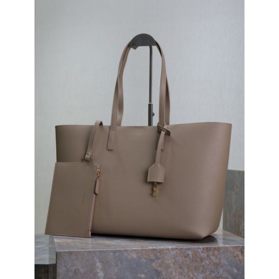 1:1 Replica YSL Saint Laurent East/West Tote Bag Apricot Knockoff
