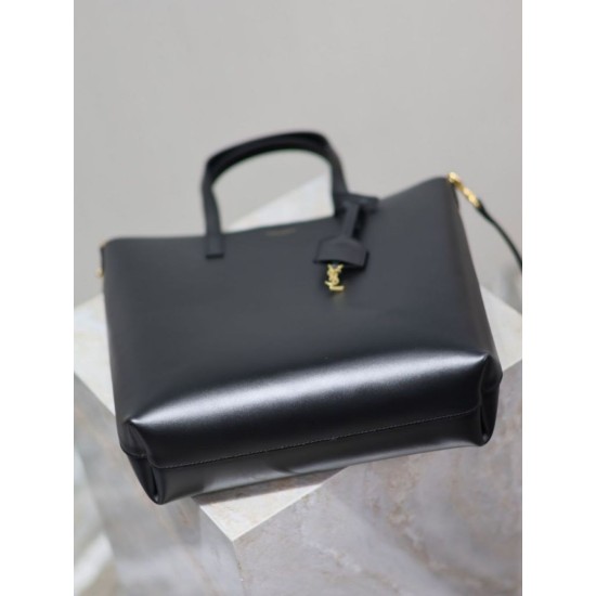 1:1 Replica YSL Saint Laurent Toy North/South Vertical Tote Bag Black Knockoff