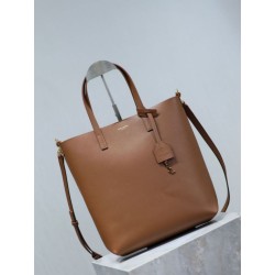 1:1 Replica YSL Saint Laurent Toy North/South Vertical Tote Bag Brown Knockoff