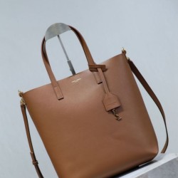 1:1 Replica YSL Saint Laurent Toy North/South Vertical Tote Bag Brown Knockoff