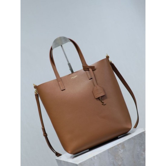 1:1 Replica YSL Saint Laurent Toy North/South Vertical Tote Bag Brown Knockoff