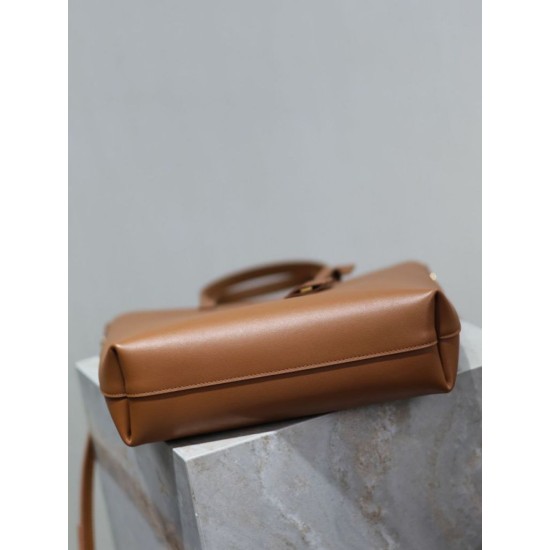 1:1 Replica YSL Saint Laurent Toy North/South Vertical Tote Bag Brown Knockoff
