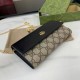 1:1 Replica Gucci GG Marmont Two-Tone Chain Wallet 546585 Brown/Black Knockoff