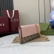 1:1 Replica Gucci GG Marmont Two-Tone Chain Wallet 546585 Brown/Pink Knockoff
