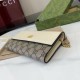 1:1 Replica Gucci GG Marmont Two-Tone Chain Wallet 546585 Brown/White Knockoff