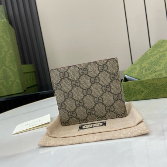 1:1 Replica Gucci Ophidia Bi-Fold Wallet 768243 Brown Knockoff