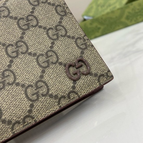 1:1 Replica Gucci Ophidia Bi-Fold Wallet 768243 Brown Knockoff
