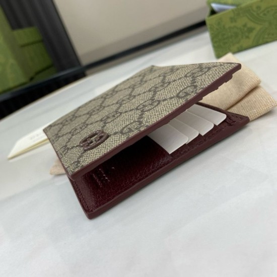 1:1 Replica Gucci Ophidia Bi-Fold Wallet 768243 Brown Knockoff