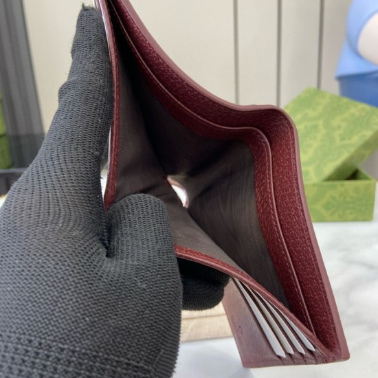1:1 Replica Gucci Ophidia Bi-Fold Wallet 768243 Brown Knockoff