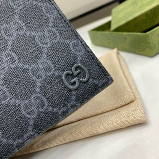 1:1 Replica Gucci Ophidia Bi-Fold Wallet 768243 Black Knockoff