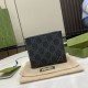 1:1 Replica Gucci Ophidia Bi-Fold Wallet 768243 Black Knockoff