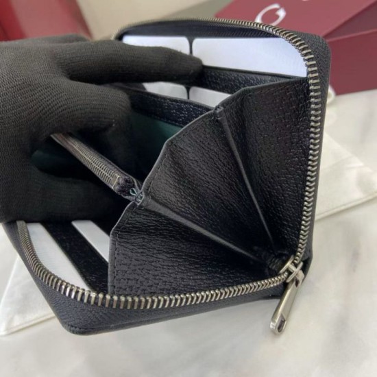 1:1 Replica Gucci Ophidia Zip Around Wallet 838694 Black Knockoff