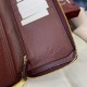 1:1 Replica Gucci Ophidia Zip Around Wallet 838619 Burgundy Knockoff