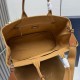 1:1 Replica Prada Jardinière Extra Large Cotton Canvas Tote Bag Brown Knockoff